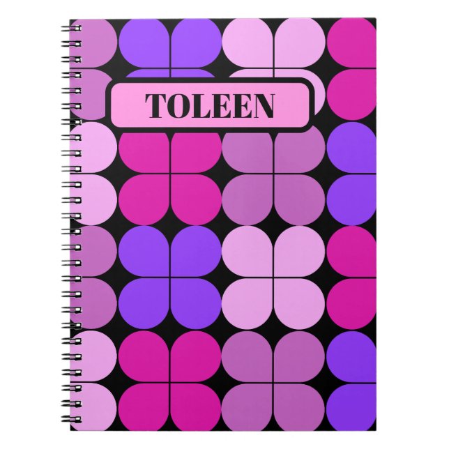 Personalized Colorful Pattern                Notebook (Front)