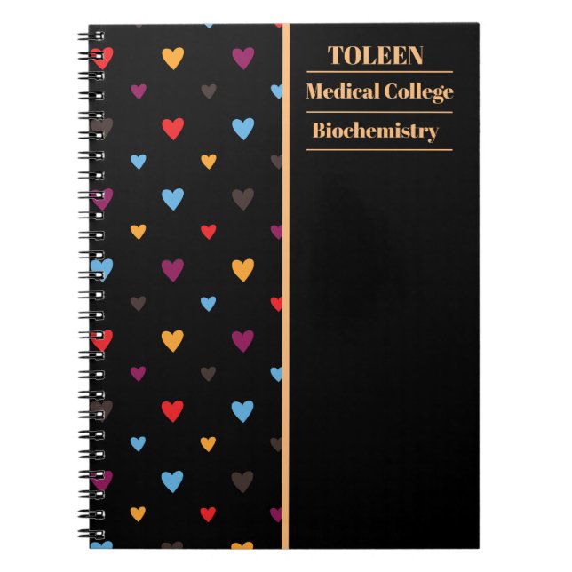 Personalized Colorful Pattern                  Notebook (Front)