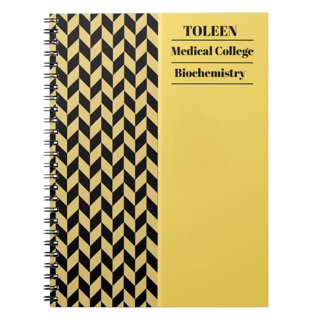 Personalized Colorful Pattern                  Notebook (Front)