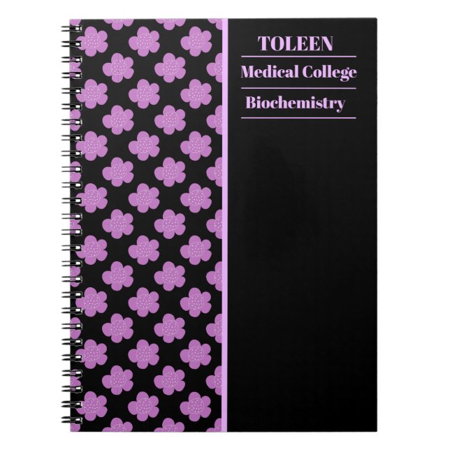 Personalized Colorful Pattern                  Notebook (Front)