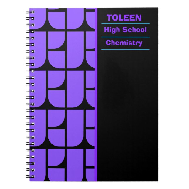 Personalized Colorful Pattern                  Notebook (Front)