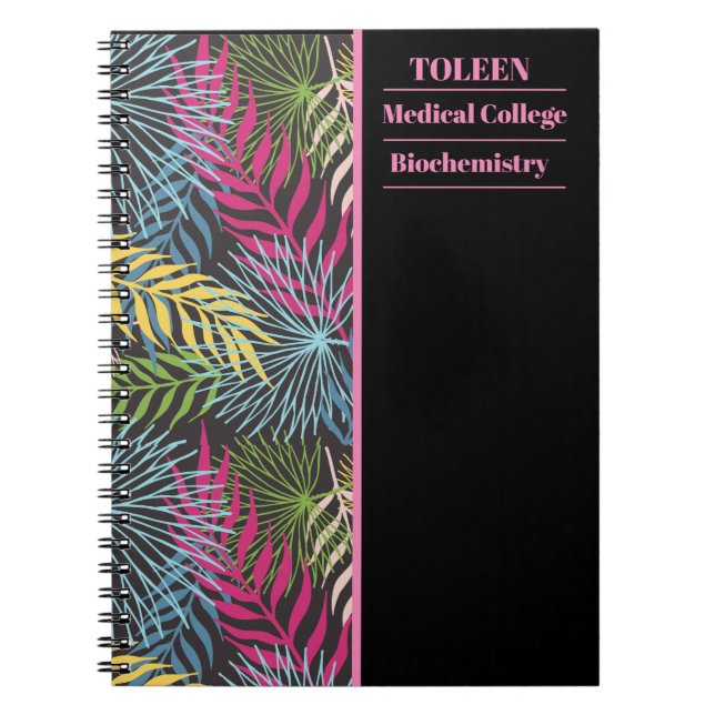Personalized Colorful Pattern                  Notebook (Front)