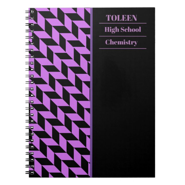 Personalized Colorful Pattern                  Notebook (Front)