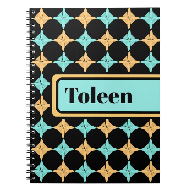 Personalized Colorful Pattern                  Notebook (Front)