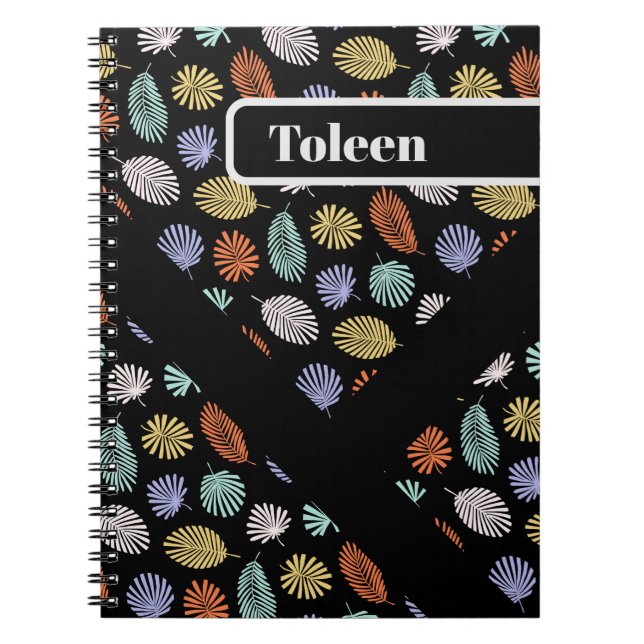 Personalized Colorful Pattern                  Notebook (Front)