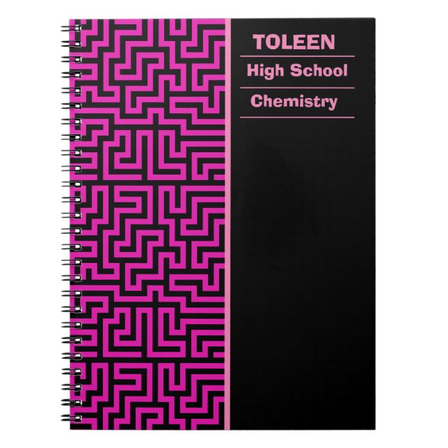 Personalized Colorful Pattern                  Notebook (Front)