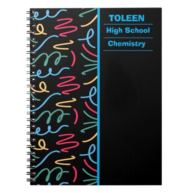 Personalized Colorful Pattern                  Notebook (Front)
