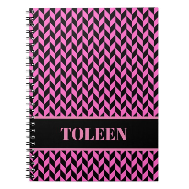 Personalized Colorful Pattern Notebook (Front)