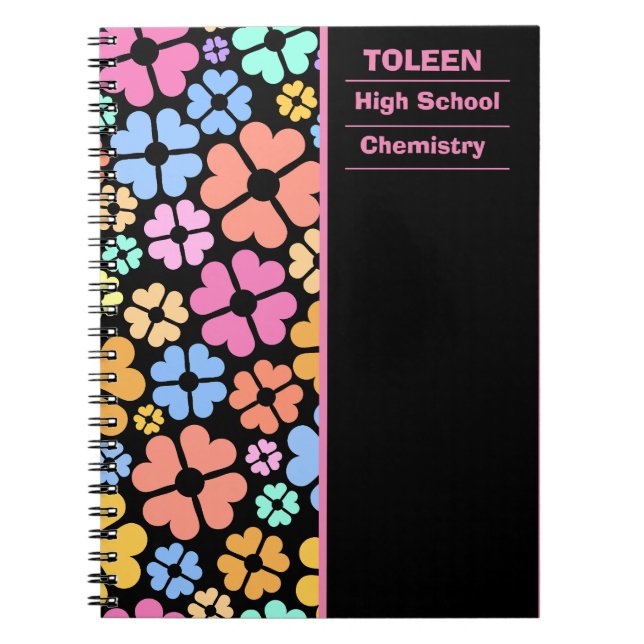 Personalized Colorful Pattern                  Notebook (Front)