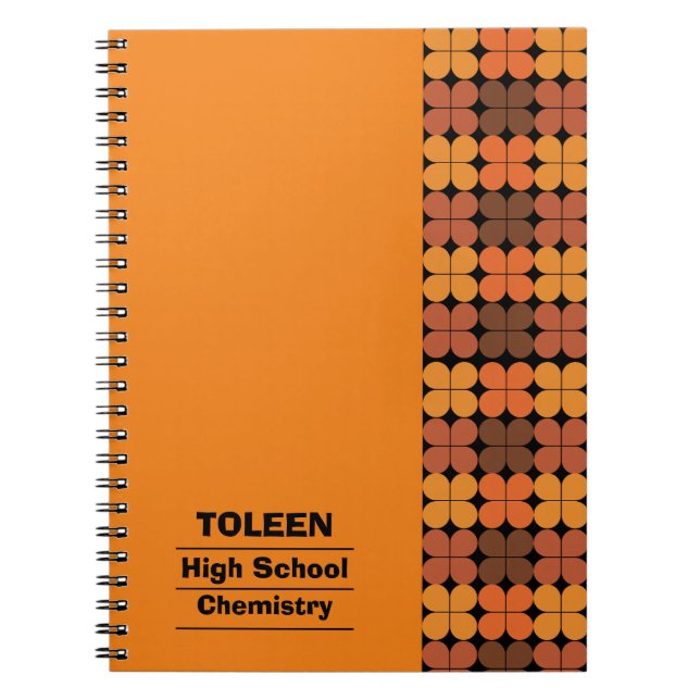 Personalized Colorful Pattern                  Notebook (Front)