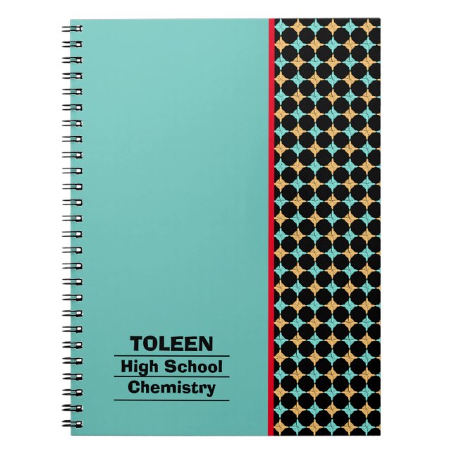 Personalized Colorful Pattern                  Notebook (Front)