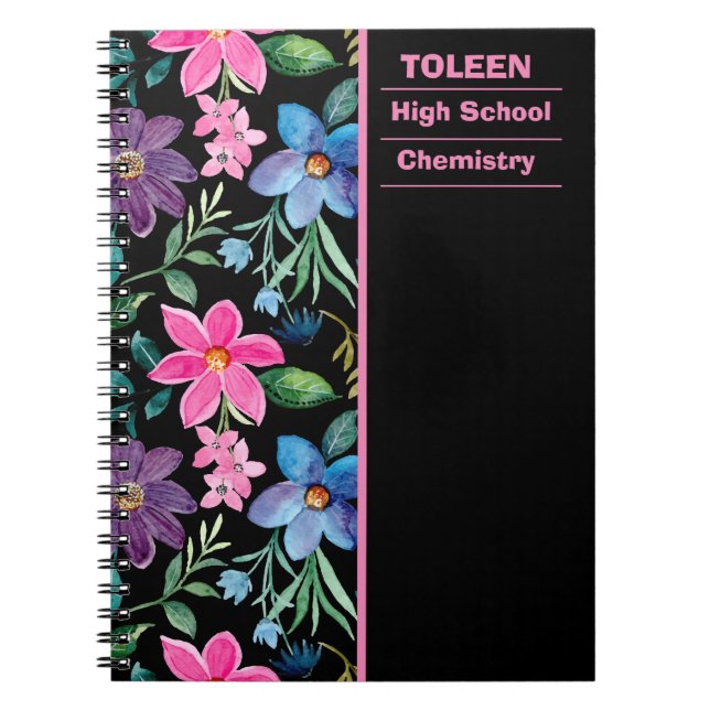 Personalized Colorful Pattern                  Notebook (Front)
