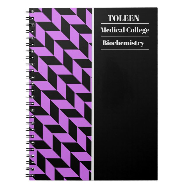 Personalized Colorful Pattern                  Notebook (Front)