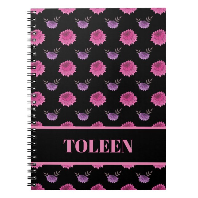 Personalized Colorful Pattern                  Notebook (Front)