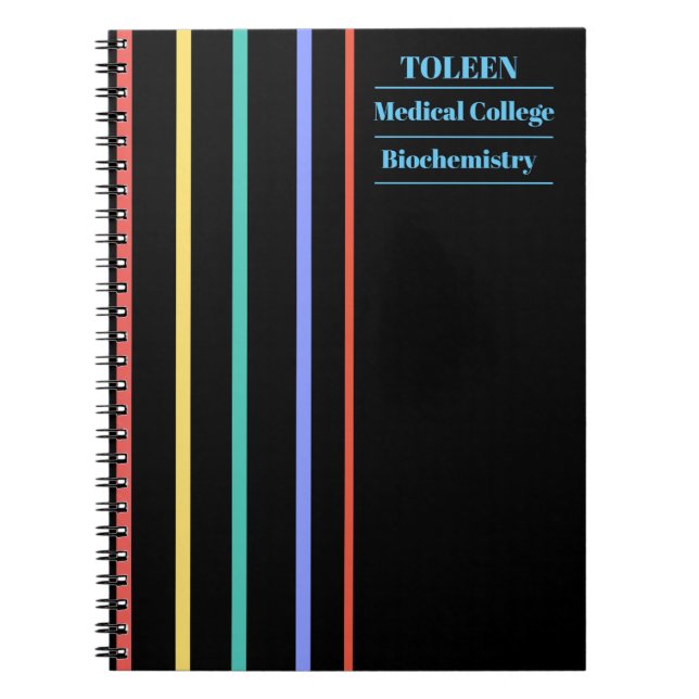 Personalized Colorful Pattern                  Notebook (Front)