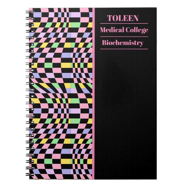 Personalized Colorful Pattern                  Notebook (Front)