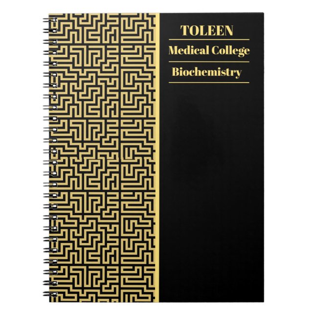 Personalized Colorful Pattern                  Notebook (Front)