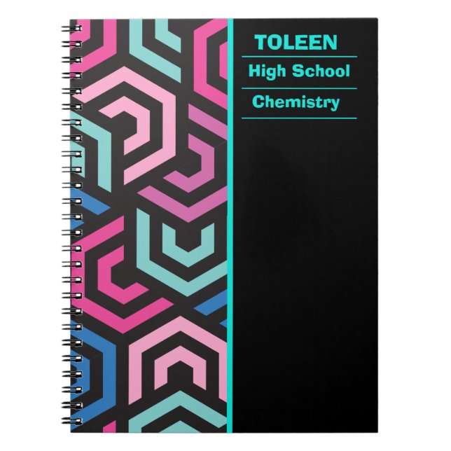 Personalized Colorful Pattern                  Notebook (Front)