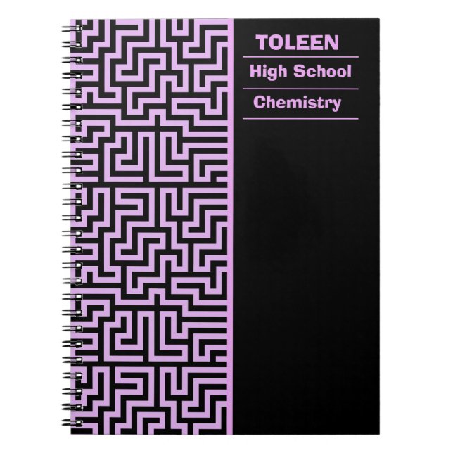 Personalized Colorful Pattern                  Notebook (Front)