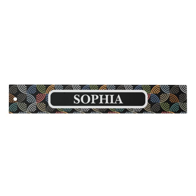 Personalized Colorful Pattern Ruler (Front)