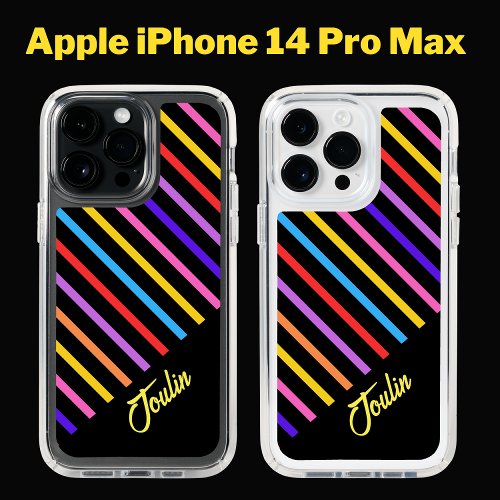 Personalized Colorful Pattern   Speck iPhone 14 Pro Max Case