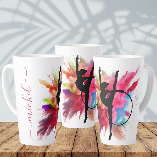 Personalized Colorful Powder Explosion Gymnastic Latte Mug