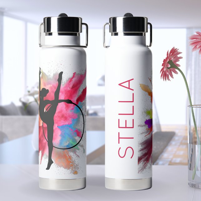 Personalized Colorful Powder Explosion Gymnastic Water Bottle (Creator Uploaded)