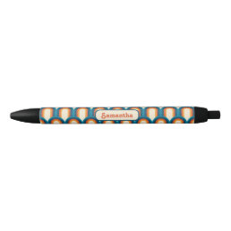 Personalized Colorful Retro Arch Rainbow Pattern   Black Ink Pen