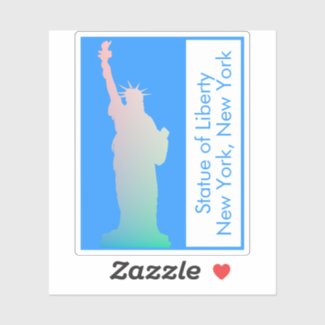 Personalized Colorful Statue of Liberty New York