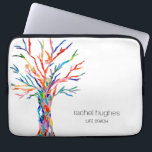 Personalized Colorful Tree Life Coach Laptop Sleeve<br><div class="desc">This unique Lap Top Sleeve is decorated with an original Tree of Life design.
Easily customizable with your name and profession.
Use the Customize Further option to change the text size,  style or color if you wish.
Original Mosaic © Michele Davies.</div>