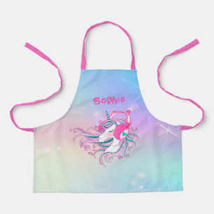 Personalized Colorful Unicorn Cute Apron