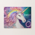 Personalized Colorful Unicorn Jigsaw Puzzle<br><div class="desc">Puzzles
Personalized Colorful Unicorn
Art
Customizable/Unique/Fun</div>
