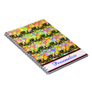 Personalized Colorful wave Notebook