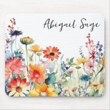 Personalized Colorful Wildflowers Vibrant Flower
