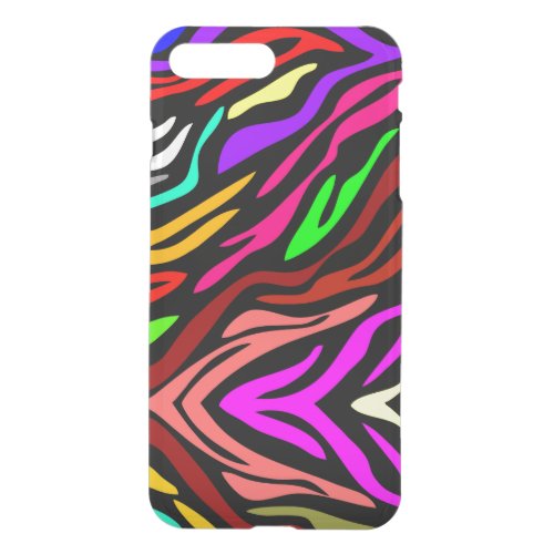 Personalized Colorful Zebra Pattern Art iPhone 8 Plus7 Plus Case