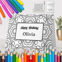 Personalized Coloring Greeting Card (08)