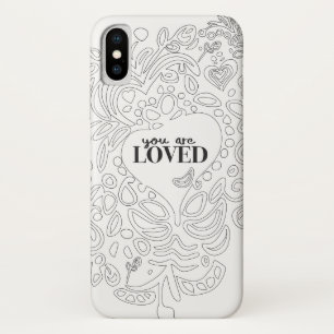 Personalized Coloring Page Inspired -You are Loved iPhone X Case