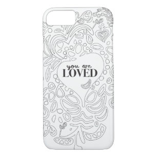 Personalized Coloring Page Inspired -You are Loved iPhone 8/7 Case