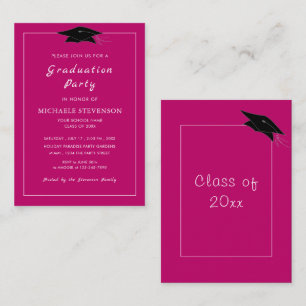 Personalized Colors Graduation Invitation + Class
