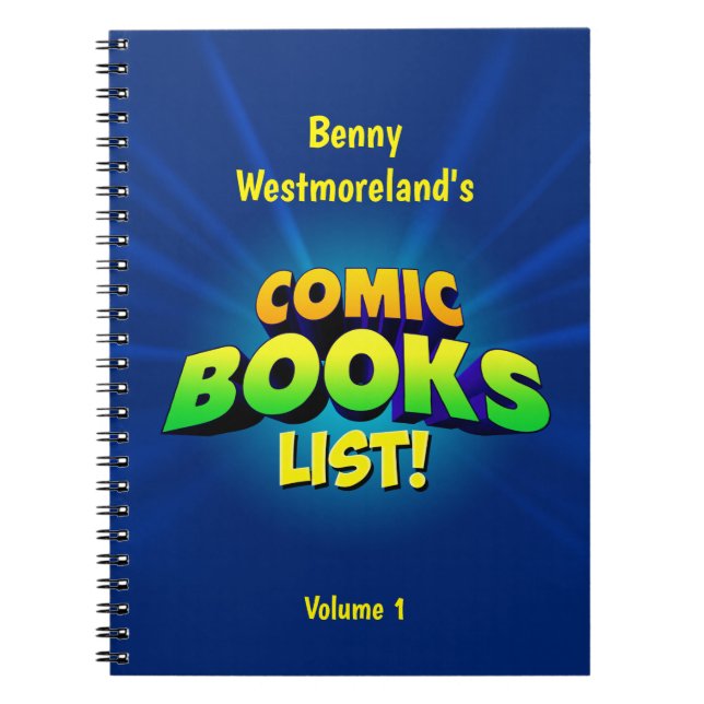 Personalized Comic Book List (Front)