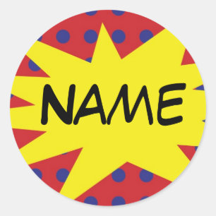 Personalized Comic Sticker