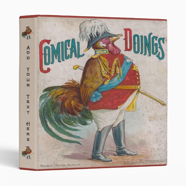 Personalized Comical Doings Book 3-Ring Binder (Front/Spine)