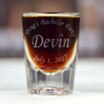 Personalized Commemorative Engraved Shot Glass<br><div class="desc">Commemorate a trip,  birthday,  party,  or other event with a set of these engraved shot glasses.</div>