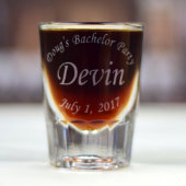 Personalized Commemorative Engraved Shot Glass (Front)