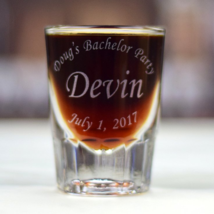 Personalized Commemorative Engraved Shot Glass Zazzle