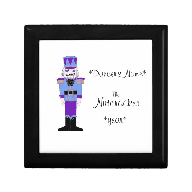 Personalized Commemorative Nutcracker Jewelry Gift Box (Front)
