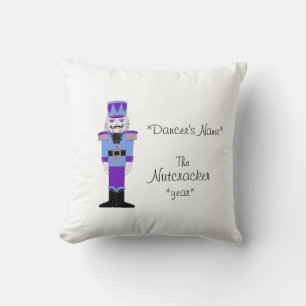 Personalized Commemorative Nutcracker Throw Pillow