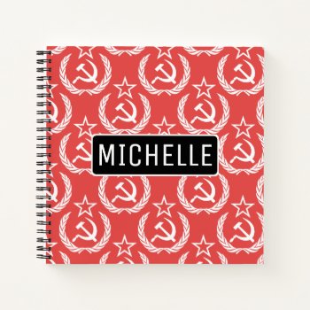 Personalized Commie Notebook by monoshoppe at Zazzle