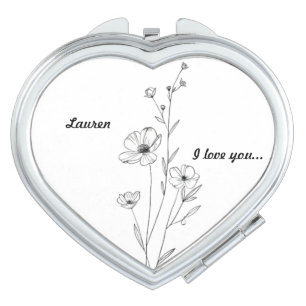 Personalized Compact Mirror,Gifts for Bridesmaid Compact Mirror