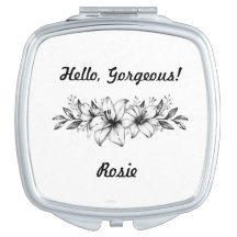 Personalized Compact Mirror,Gifts for Bridesmaid